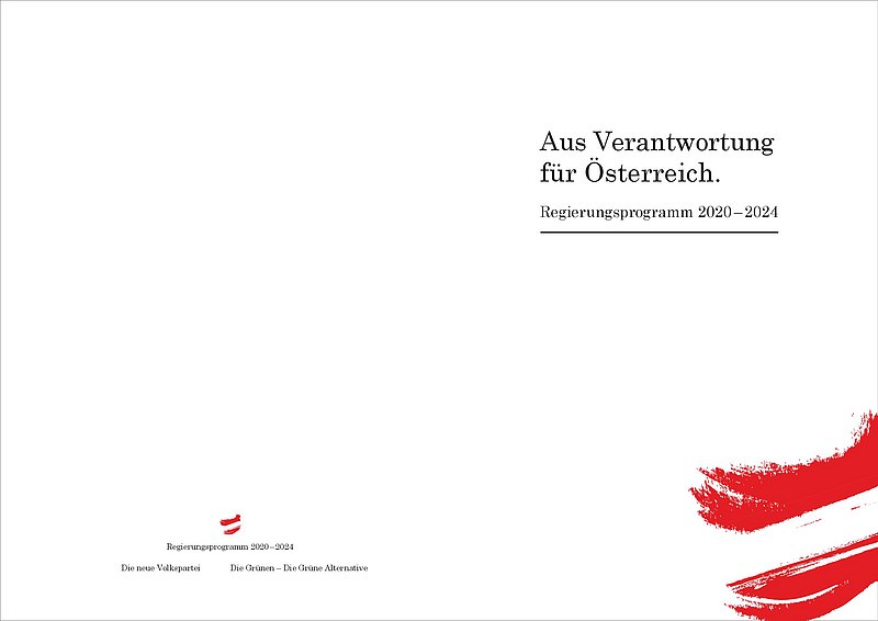 Aus Verantwortung für Österreich. Regierungsprogramm 2020 - 2024